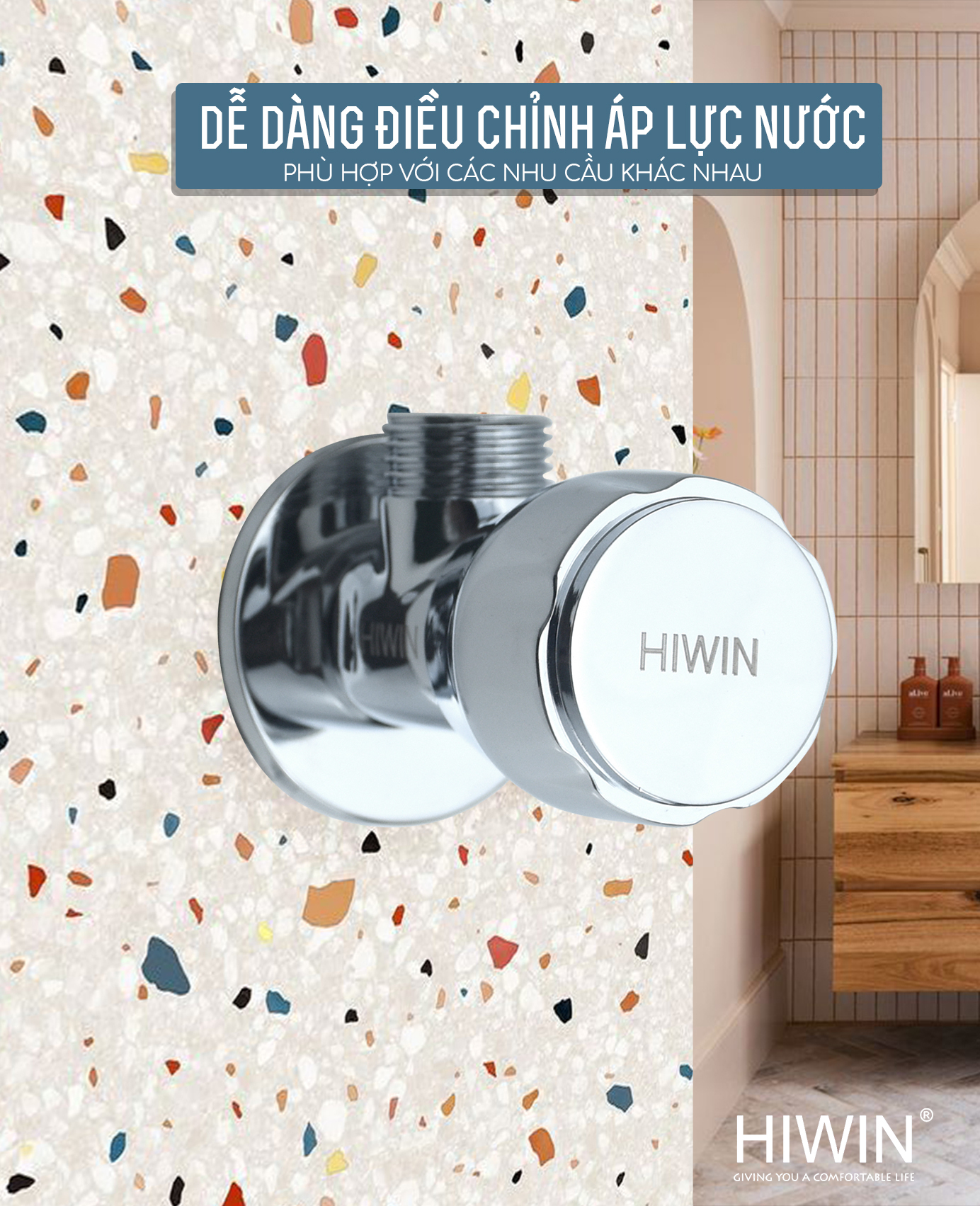 Điều chỉnh lưu lượng nước một cách chính xác và dễ dàng