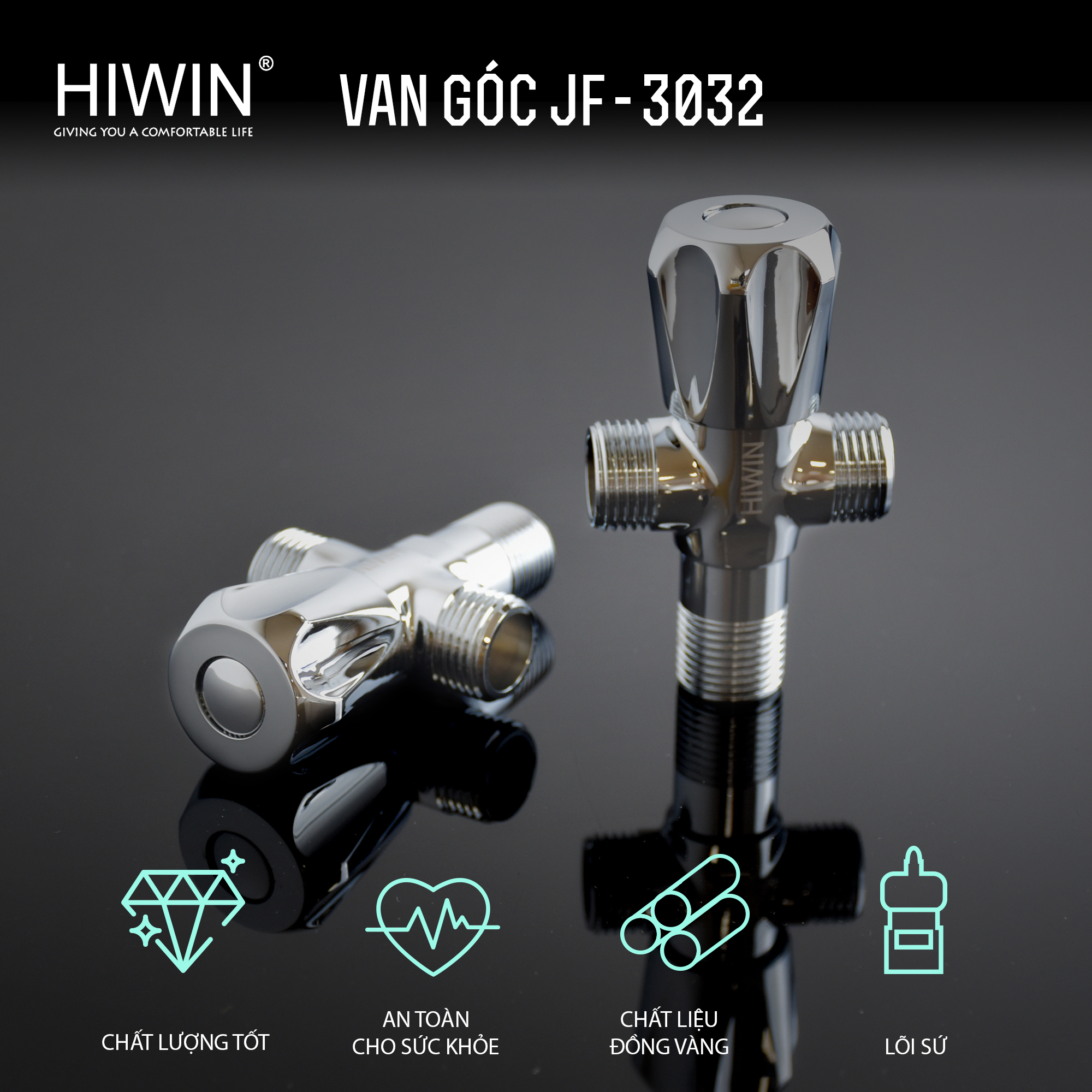 Van góc Hiwin JF-3032T, một sản phẩm không chỉ sở hữu thiết kế tinh tế mà còn vượt trội về chất lượng
