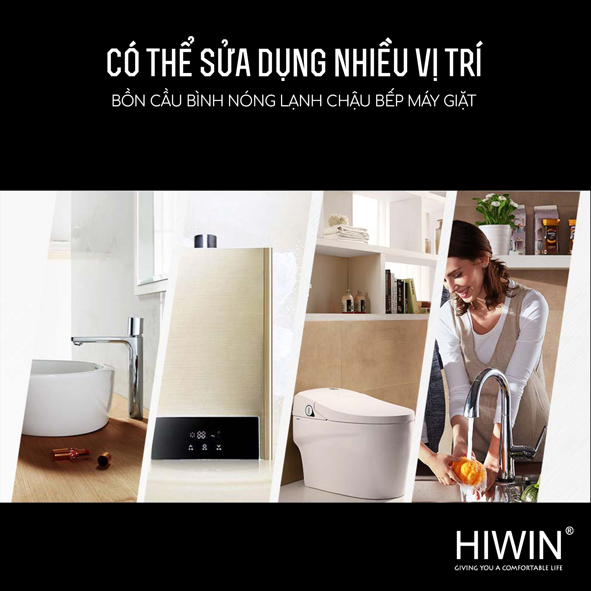 Van góc JF-3032T có thể được sử dụng ở nhiều khu vực khác nhau