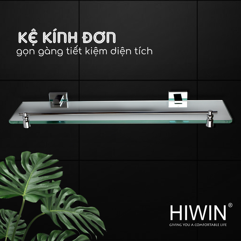 Kệ kính gắn tường Hiwin Y-1210 lắp đặt dễ dàng