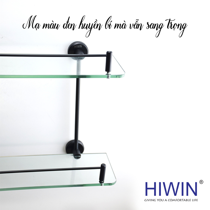 Kệ kính Hiwin Y-542AB mạ màu đen cao cấp