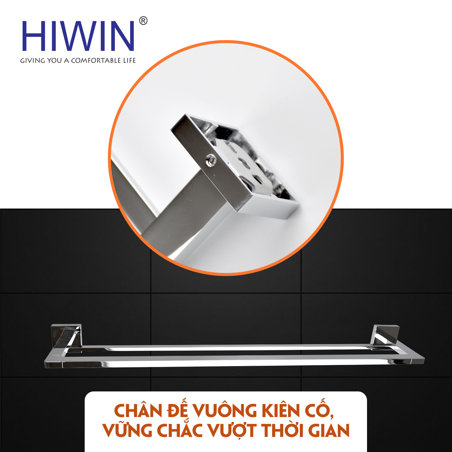 Công năng tiện dụng, treo khăn gọn gàng, sạch sẽ