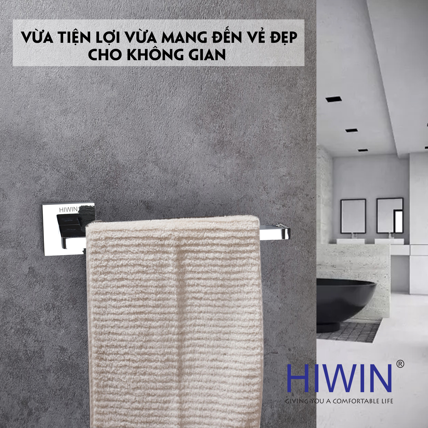 Vòng treo khăn Hiwin Y-1205 với đa dạng công năng sử dụng