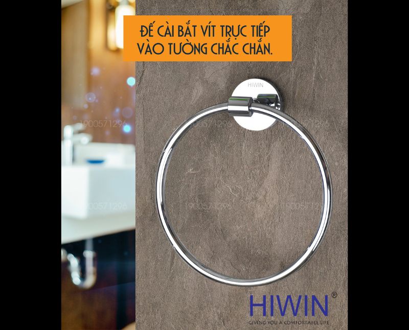 Thiết kế hiện đại của vòng treo khăn nhà tắm Hiwin Y-2305