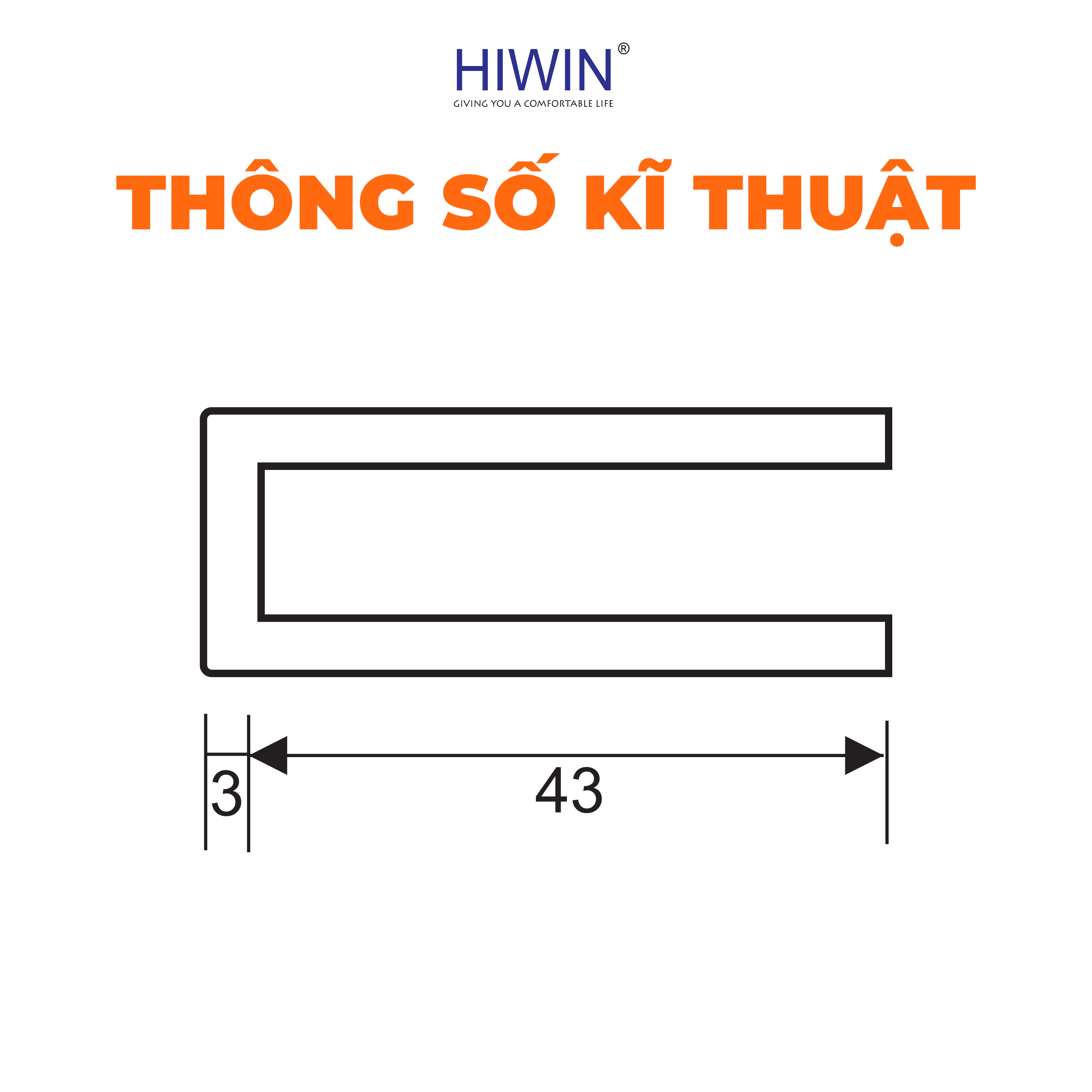 Kẹp kính 0 độ Hiwin FC-085ABDY được sản xuất với thông số kỹ thuật tiêu chuẩn