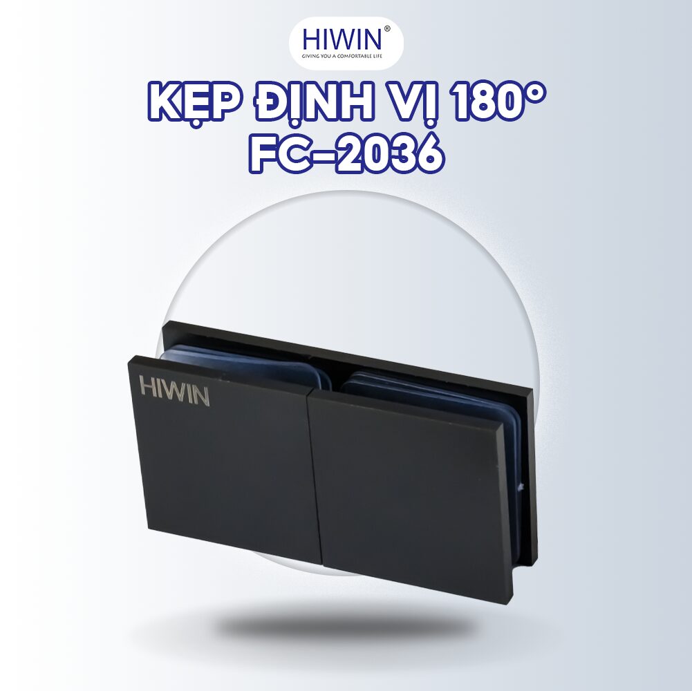 Kẹp định vị 180 kính kính FC-2036 đen mờ