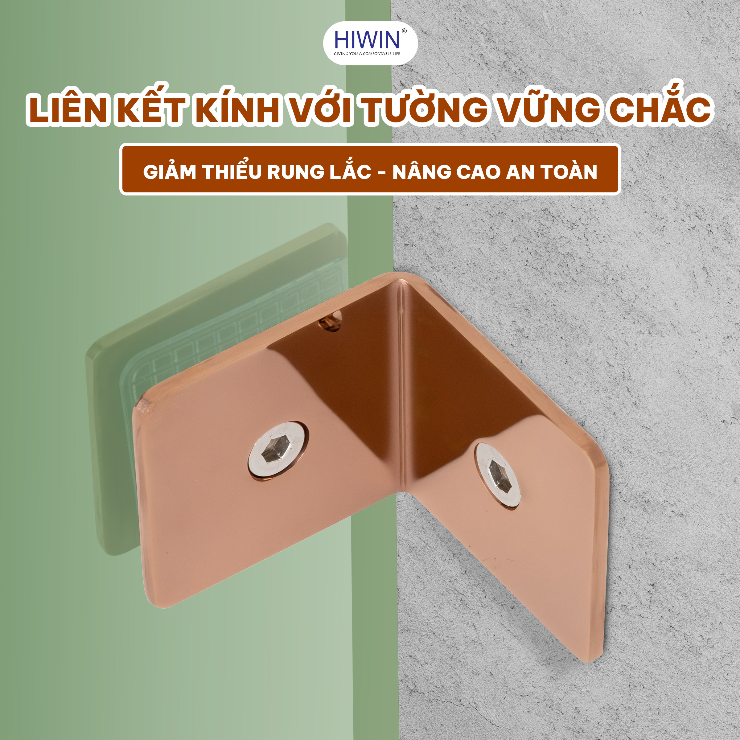 Ứng dụng thực tiễn – liên kết kính với tường chắc chắn, hiệu quả