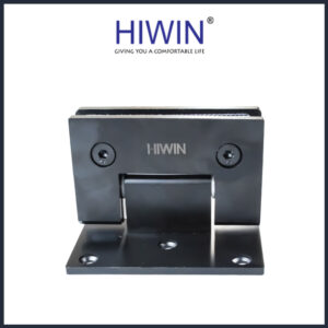 Bản lề 90 kính tường lệch HG-008 màu đen mờ điện di