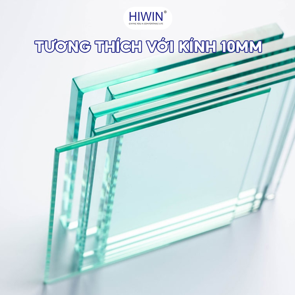 Bản lề 90 kính tường lệch HG-008 được thiết kế tương thích với kính dày 10mm