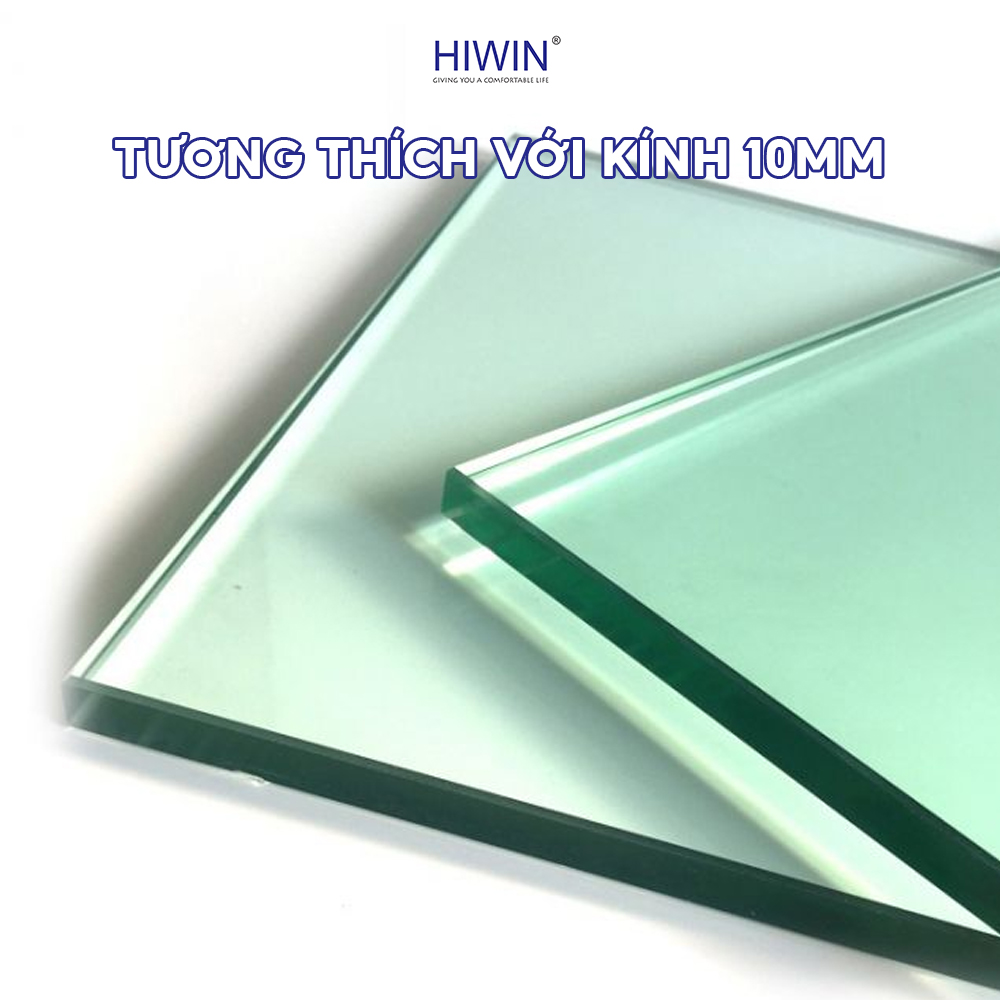 Bản lề HG-008B dày 5mm inox 304 gương tương thích với kính dày 10mm