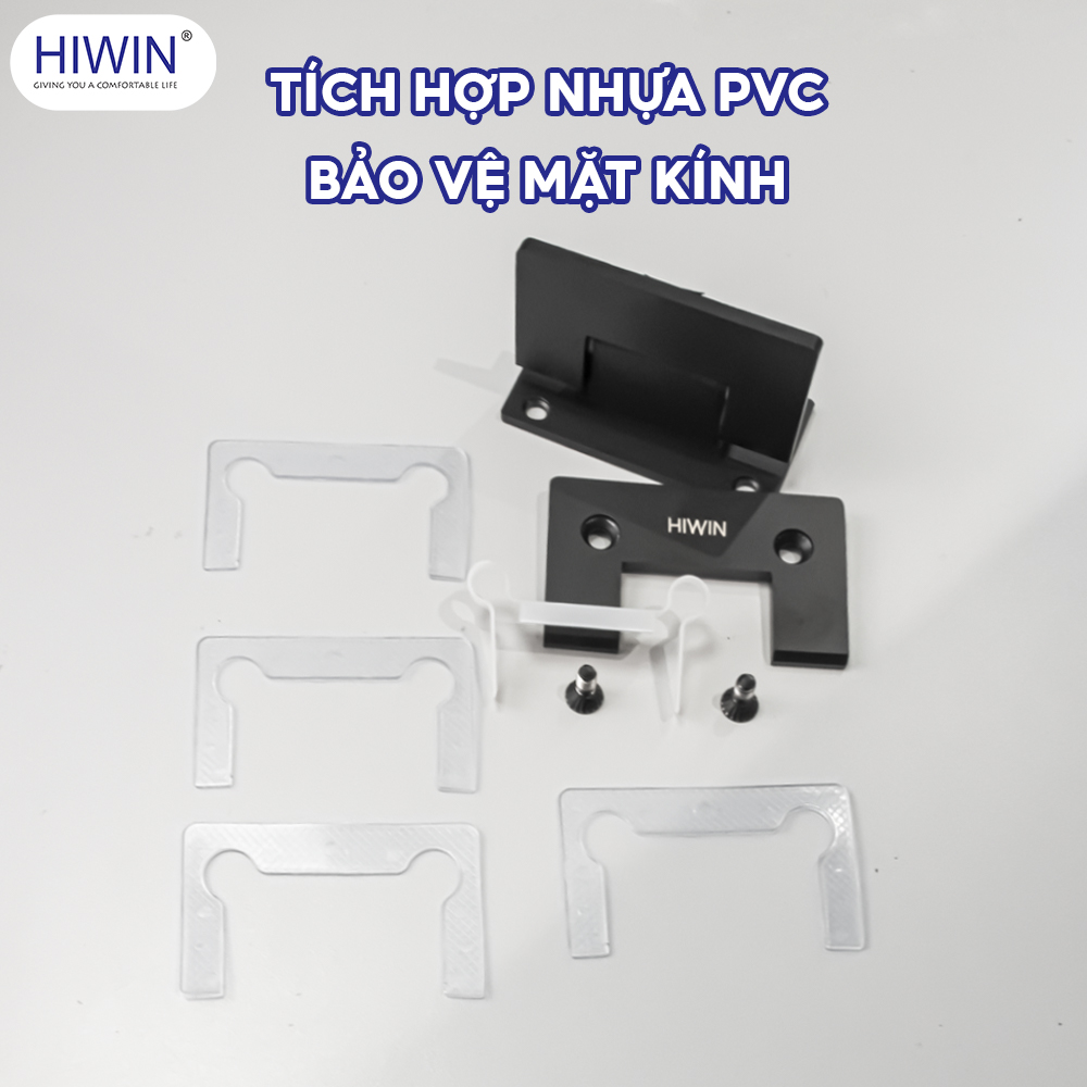 Bản lề HG-009 màu đen mờ điện di được trang bị đệm nhựa PVC chất lượng cao
