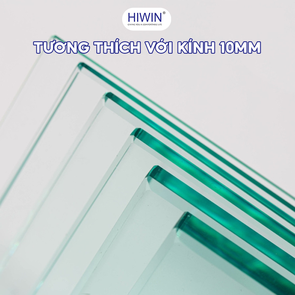 Bản lề HG-009 màu đen mờ điện di được sản xuất để tương thích hoàn hảo với kính dày 10mm