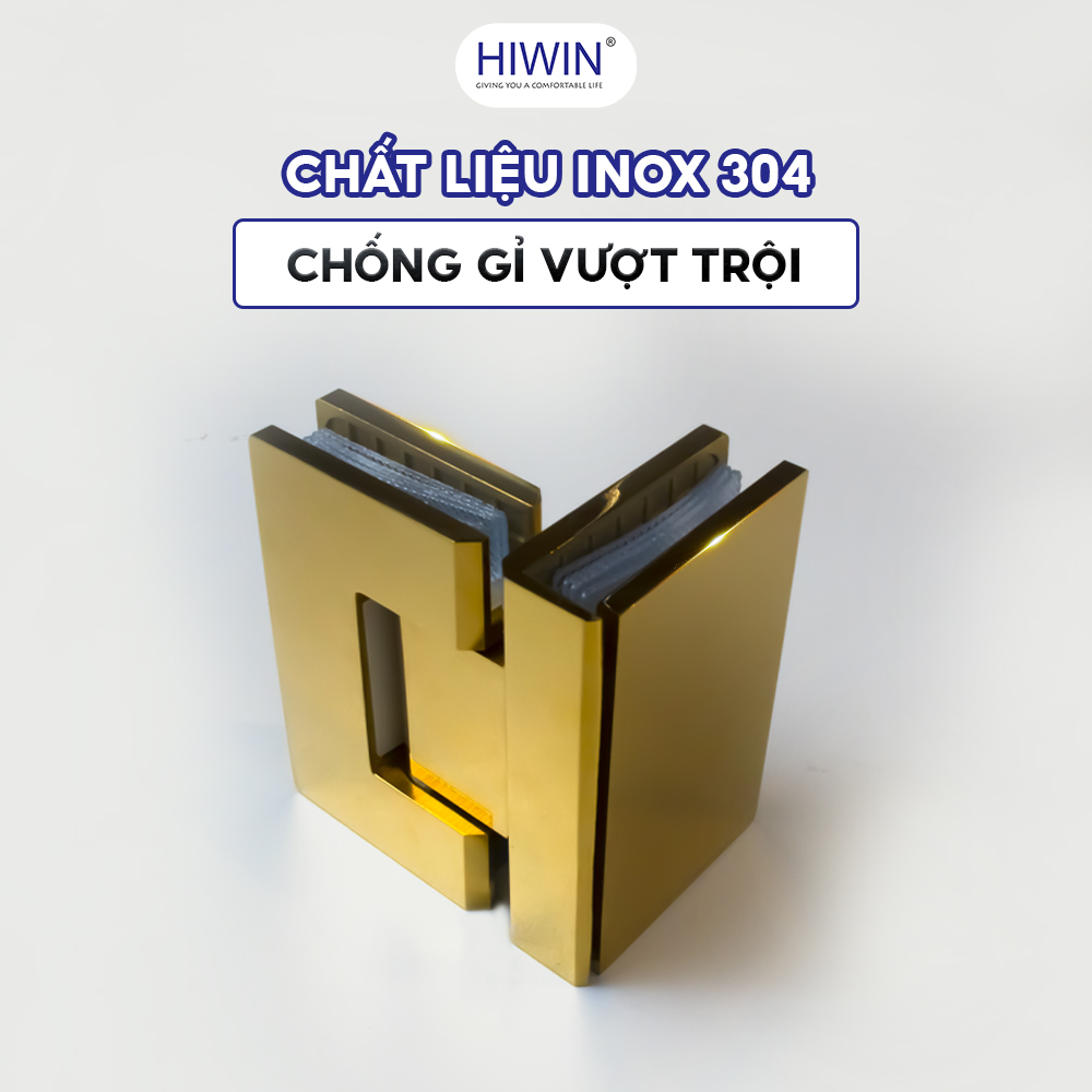 Bản lề HG-009AG5 mạ vàng được sản xuất từ inox 304 bền bỉ