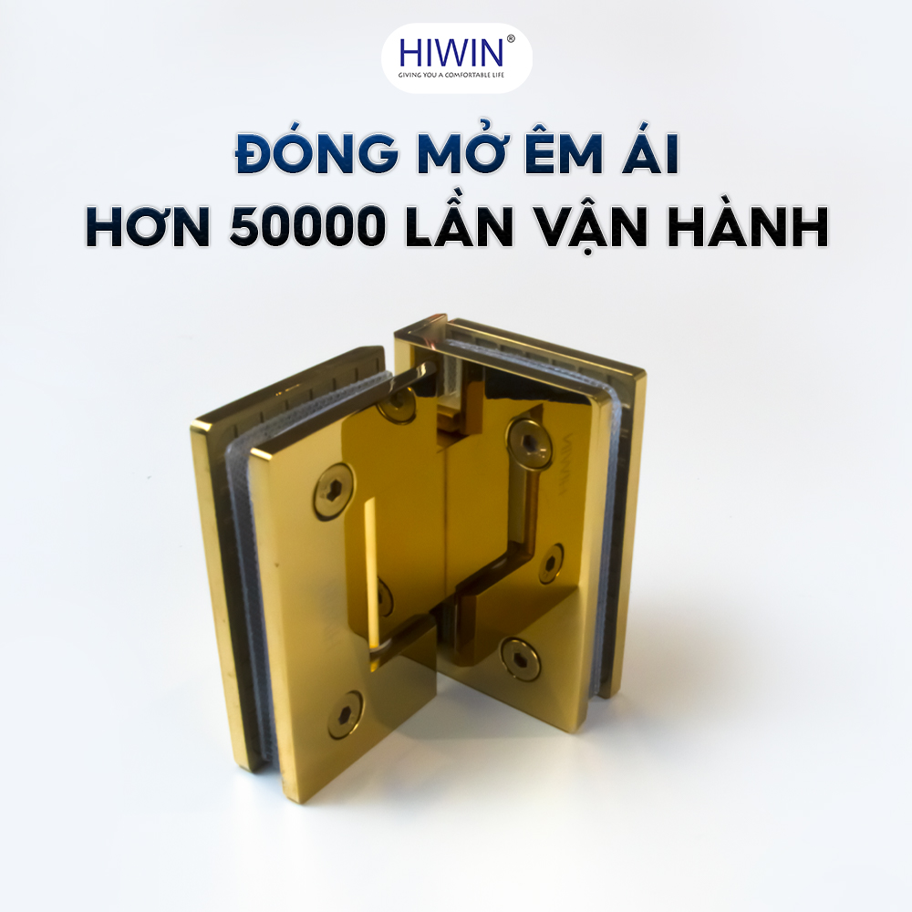 Bản lề HG-009AG5 mạ vàng đã được kiểm nghiệm với hơn 50.000 lần đóng mở, vẫn vận hành mượt mà