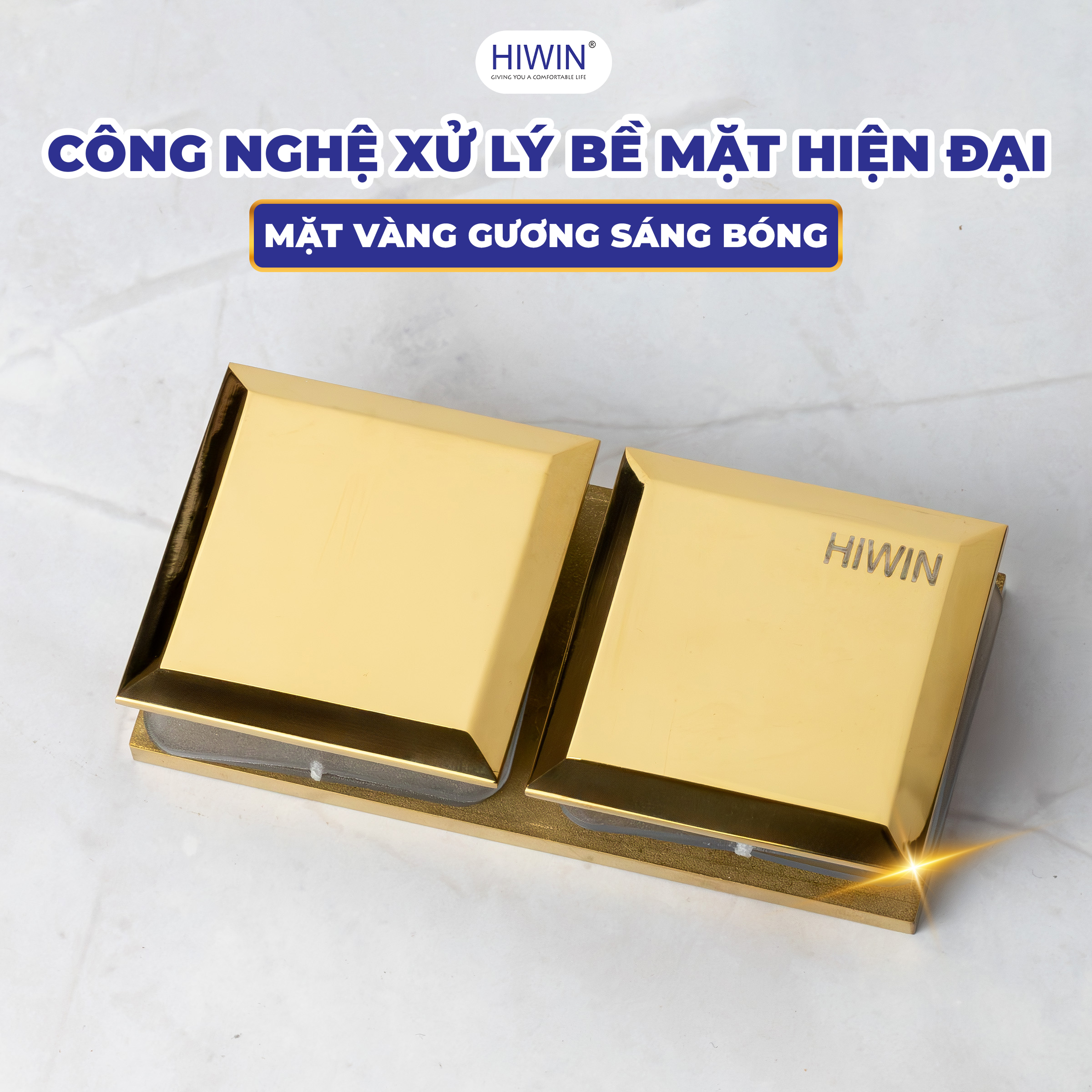 Thiết kế mặt vàng gương sáng bóng – Nâng tầm không gian
