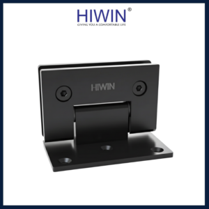 Bản lề 90 kính tường lệch HG-008 màu đen mờ điện di