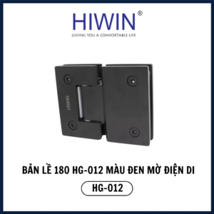 Bản lề 180 HG-012 inox 304 màu đen mờ điện di