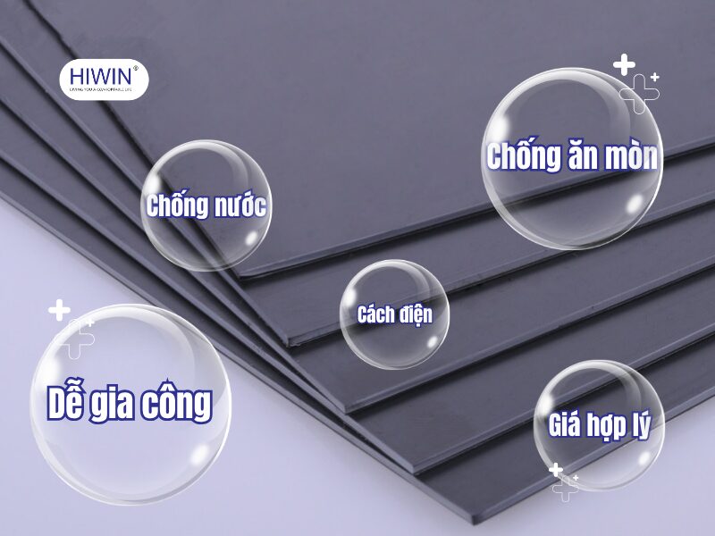 Nhựa PVC sở hữu nhiều ưu điểm vượt trội