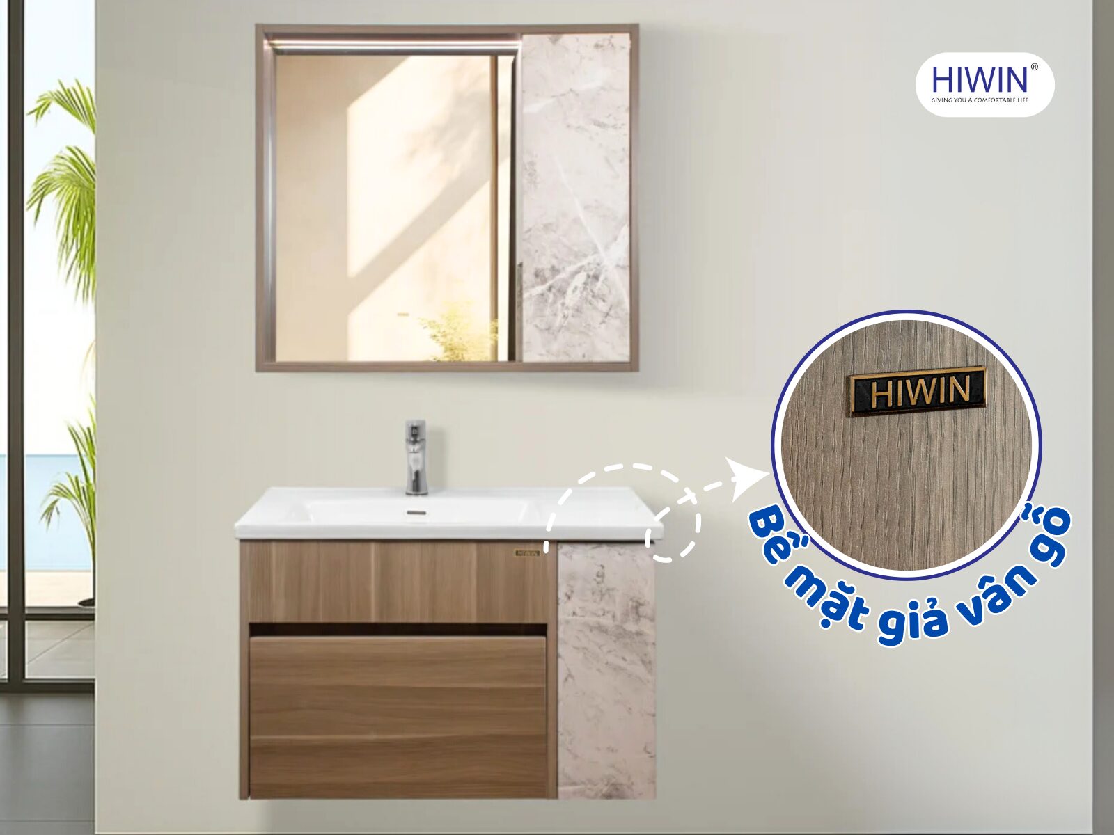 Tủ nhựa được phủ lớp bề mặt họa tiết vân gỗ