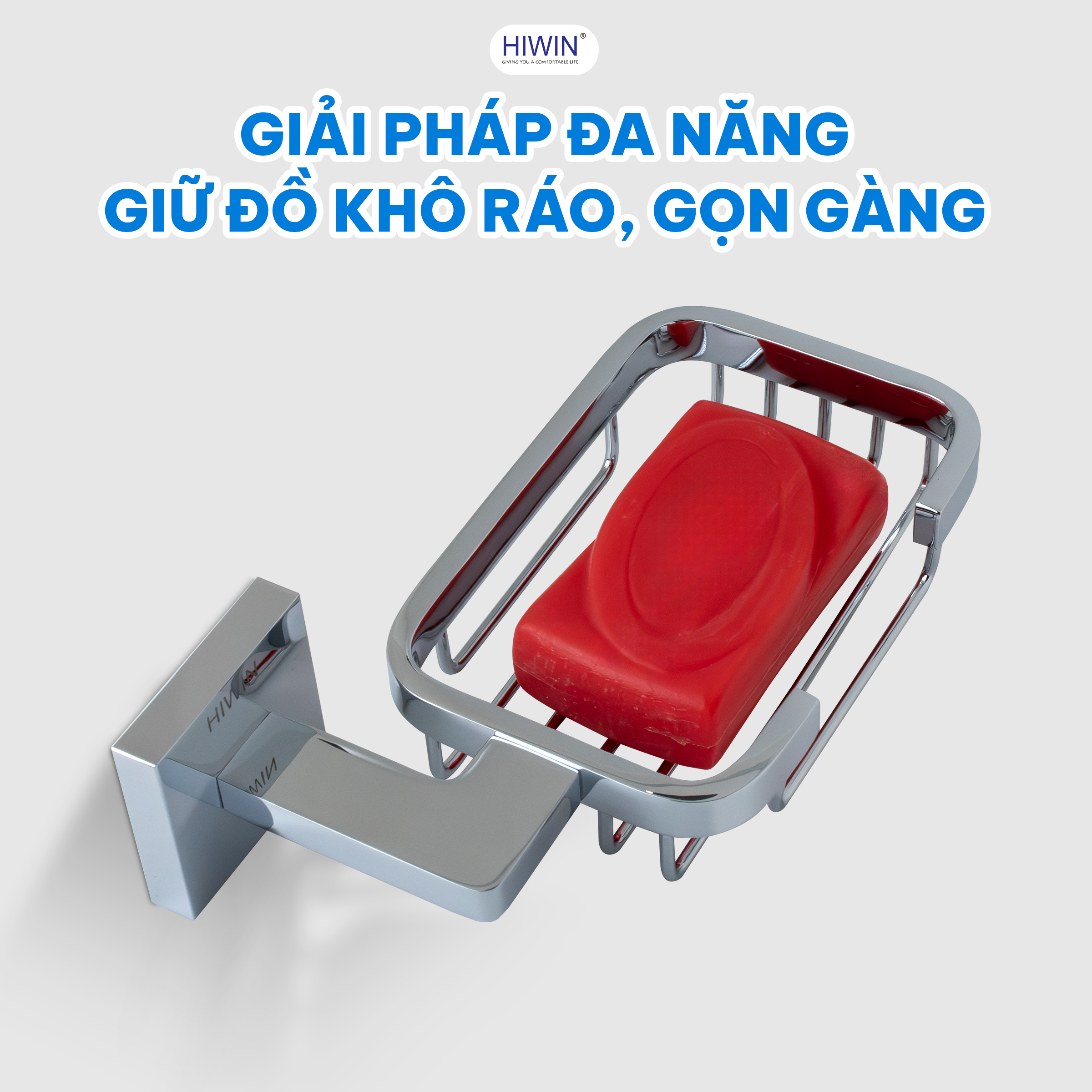 Công năng giữ xà phòng gọn gàng và khô ráo