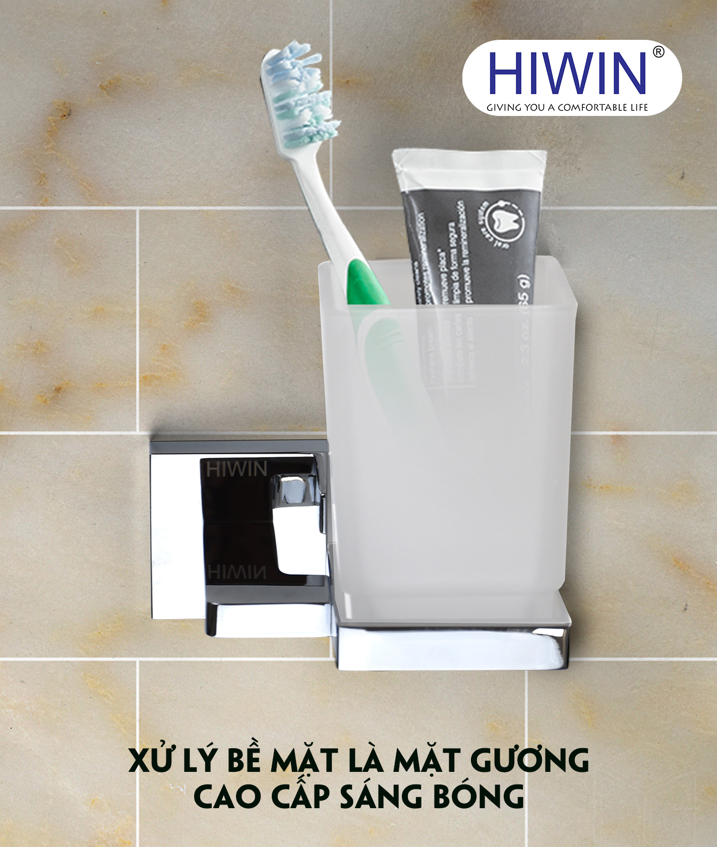 Bề mặt mạ crom sáng bóng, bền đẹp theo thời gian