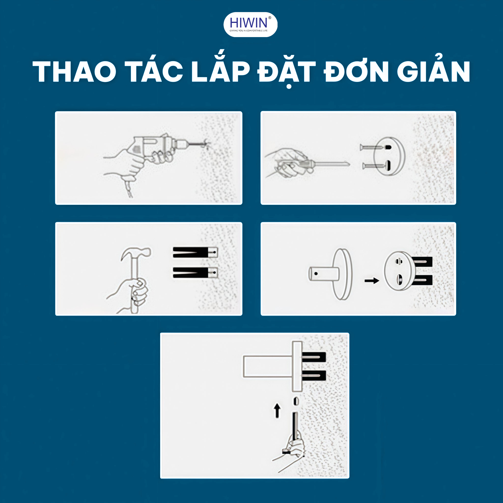Lắp đặt nhanh chóng phù hợp mọi không gian