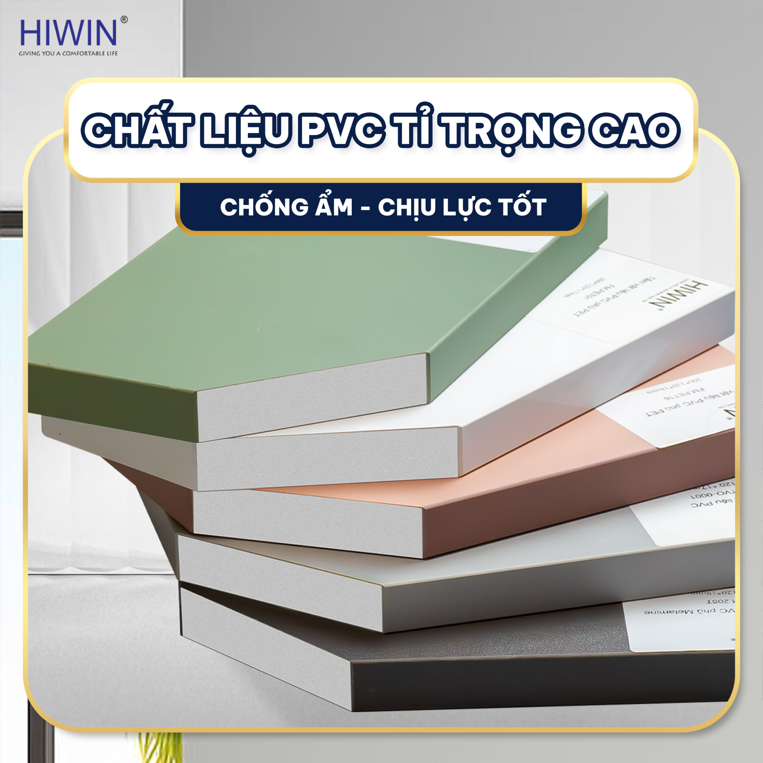 Chất liệu PUR bền bỉ được dán cạnh bằng keo chắc chắn