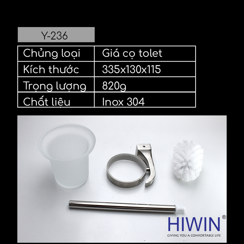 Bộ chổi cọ toilet Hiwin Y-236