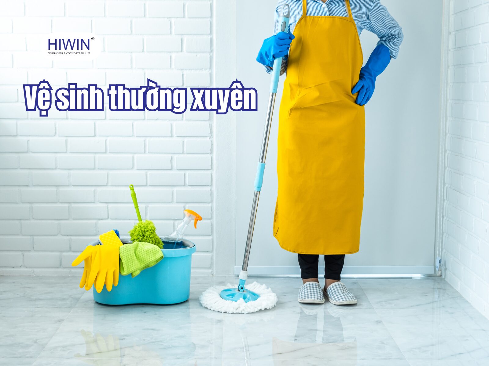 Vệ sinh nhà tắm thường xuyên để tránh ẩm ướt