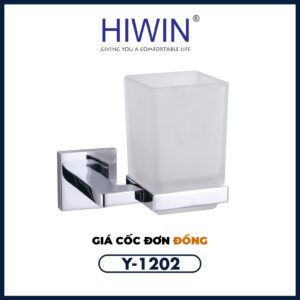 Giá cốc vệ sinh Hiwin Y-1202 mạ crom cao cấp