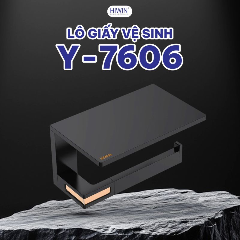 Thiết kế tổng quan của giá để giấy vệ sinh Hiwin Y-7606BL