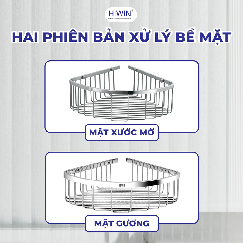 Giỏ đựng xà phòng Hiwin Y-210 gồm 2 phiên bản xử lý bề mặt