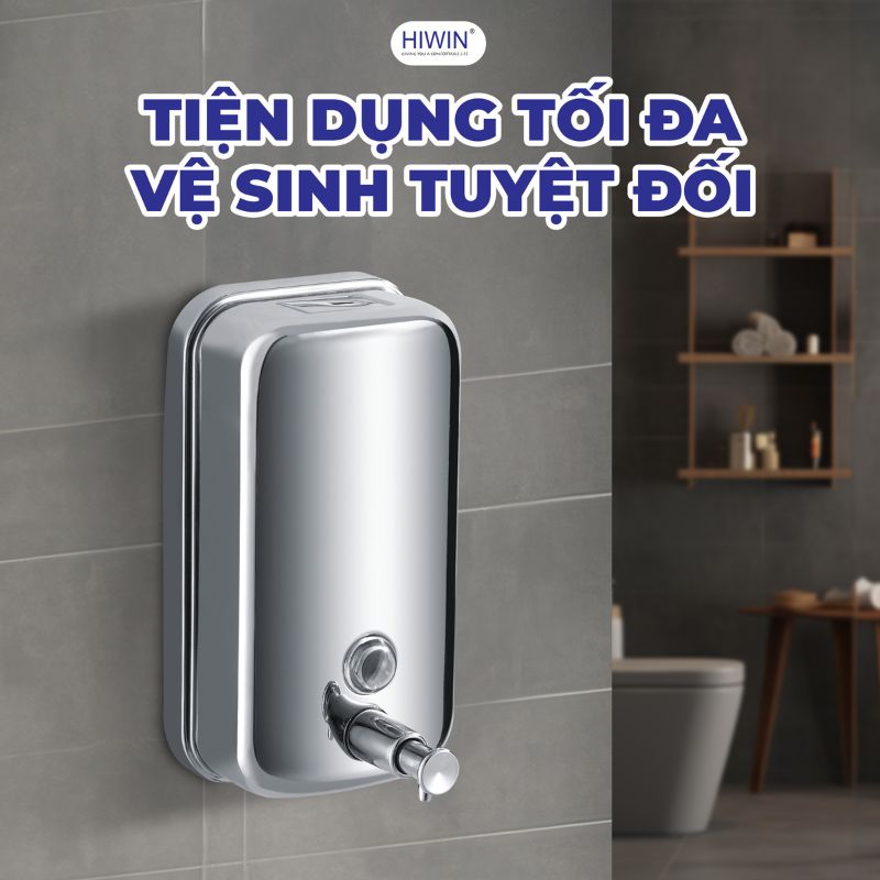 Hộp đựng nước rửa tay treo tường Hiwin Y-102 sử dụng tiện nghi
