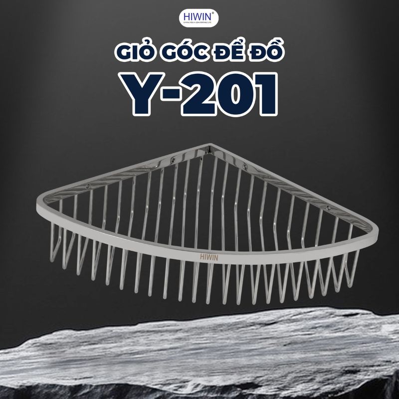 Kệ góc nhà tắm Hiwin Y-201 tiện lợi, gọn gàng