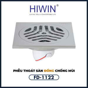 Thoát sàn Hiwin FD-1122 Mạ Crom thoát nước siêu nhanh