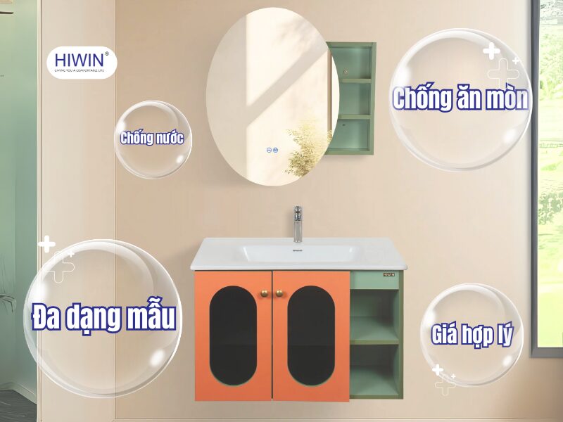 Tủ chậu lavabo nhựa sở hữu nhiều ưu điểm