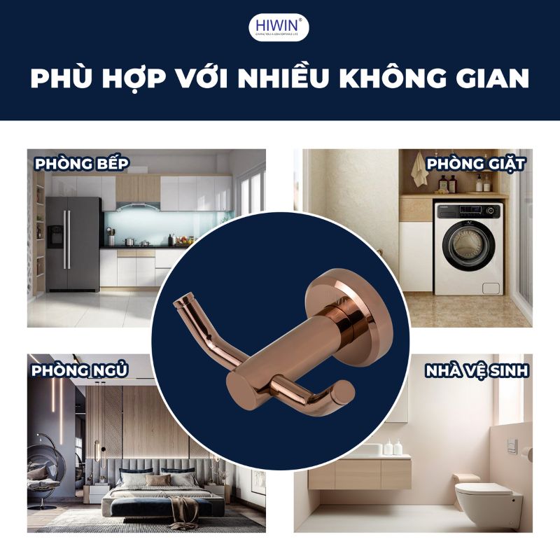 Móc treo đôi Hiwin Y-530 màu vàng đa không gian sử dụng