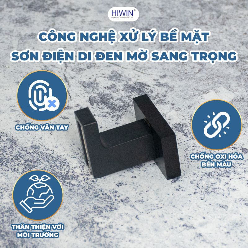 Bề mặt sơn điện di đen mờ cao cấp