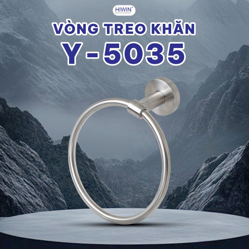 Móc treo khăn tròn Hiwin Y-5035 có thiết kế sang trọng, hiện đại