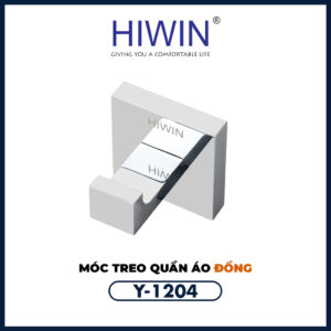 Móc treo tường chịu lực Hiwin Y-1204 đồng mạ crom bền đẹp
