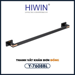 Thanh treo nhà tắm Hiwin Y-7608BL chất liệu đồng bền đẹp