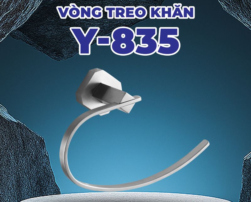 Vòng treo khăn phòng tắm Hiwin Y-835 với thiết kế tiện nghi, bền bỉ