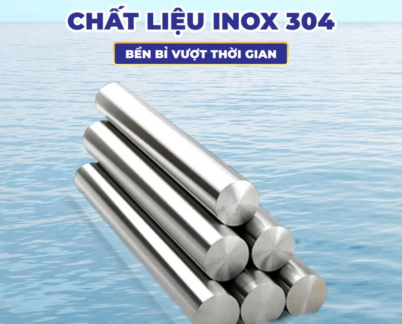 Sử dụng chất liệu inox 304 bền bỉ vượt trội