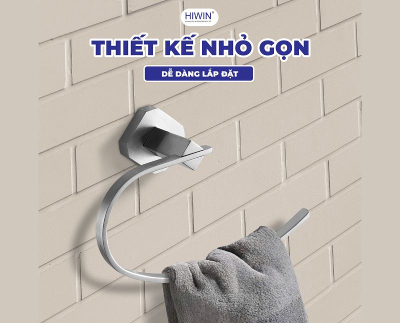 Dễ dàng sử dụng hơn với vòng treo khăn phòng tắm Hiwin Y-835