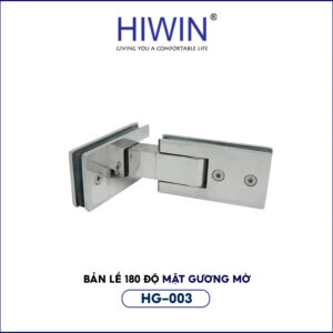 Bản lề dài cho phòng tắm kính cánh rộng, góc 180 độ phẳng Hiwin HG-003