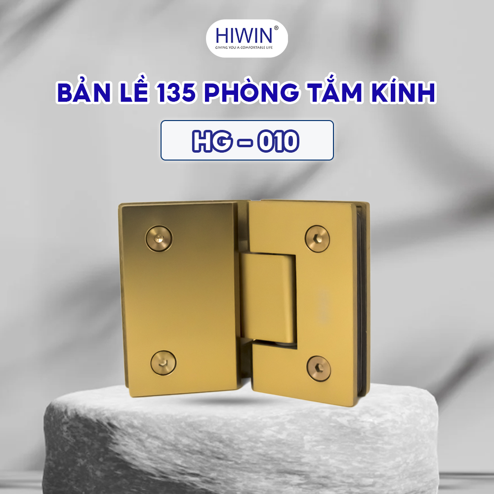 Bản lề HG-010 mạ vàng cabin vách tắm kính phủ lớp dầu bảo vệ