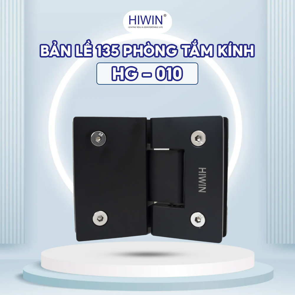 Bản lề 135 cân HG-010 màu đen mờ điện di cabin tắm kính