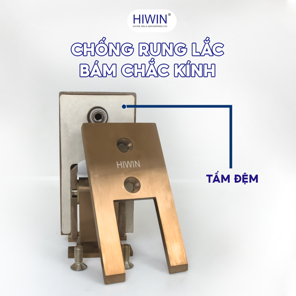 Bản lề 90 kính tường HG-001 chống rung lắc bám chắc kính