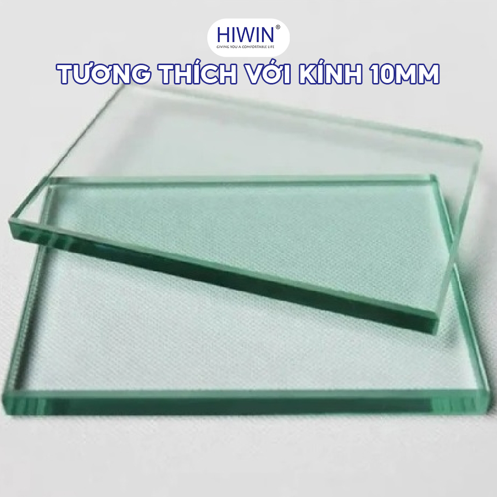 Bản lề HG-001 tương thích hoàn hảo với kính cường lực dày 10mm