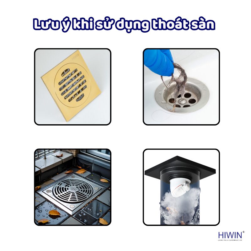 Những lưu ý khi sửa dụng ga thoát sàn giúp sàn luôn khô thoáng